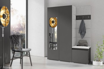 Garderoba HARRY w tkaninie Trinity 1, grafit