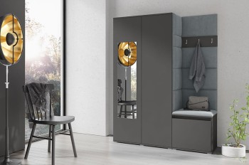 Garderoba HARRY w tkaninie Trinity 14, grafit