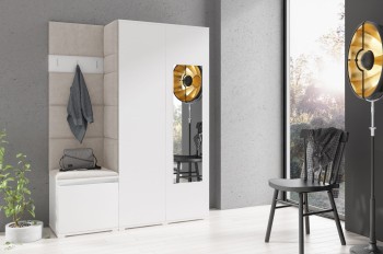Garderoba HARRY w tkaninie Trinity 1, biała