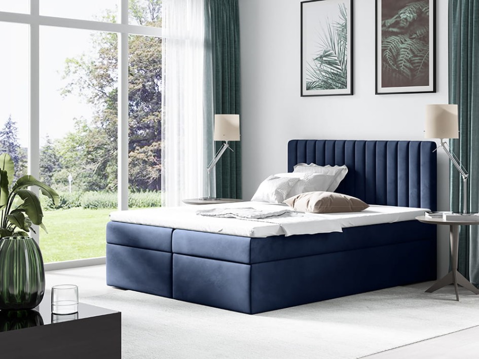 Łóżko kontynentalne Mistral 140/200 z pojemnikiem Boxspring Trinity 30 #1