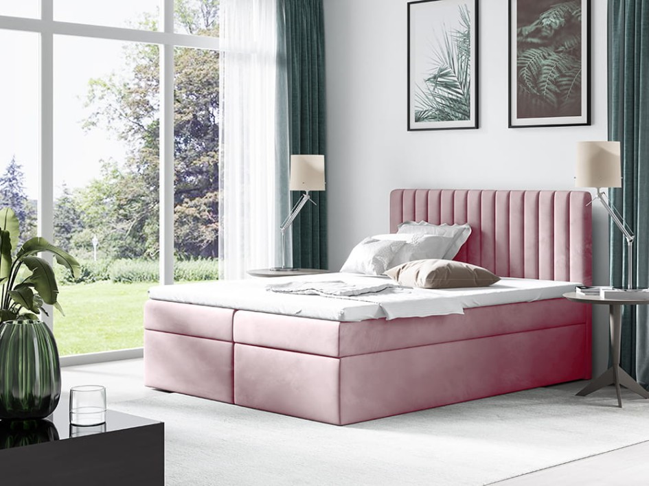Łóżko kontynentalne Mistral 140/200 z pojemnikiem Boxspring Trinity 19 #1