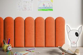 Panel tapicerowany pomarańczowy Płotek 60x20 Trinity 25