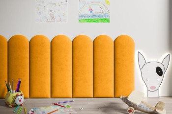 Panel tapicerowany Żółty Płotek 60x20 Trinity 26