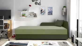 Funkcjonalny tapczan Polo 80x200 dla nastolatka matt velvet 34/38