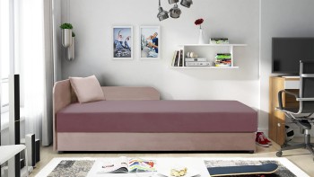 Funkcjonalny tapczan Polo 80x200 dla nastolatka matt velvet 63/61