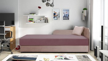 Funkcjonalny tapczan Polo 80x200 dla nastolatka matt velvet 63/61
