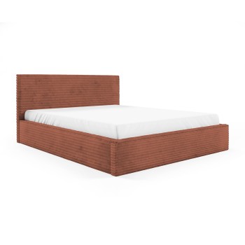 Łóżko tapicerowane Teo 140x200 w tkaninie sztruks Tilia 52
