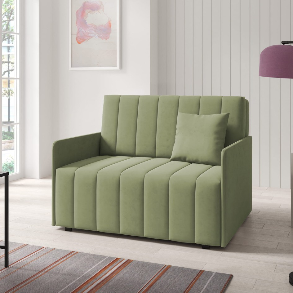Sofa rozkładana z pojemnikiem Amerykanka Aliss II przeszywana Kronos 46 #1