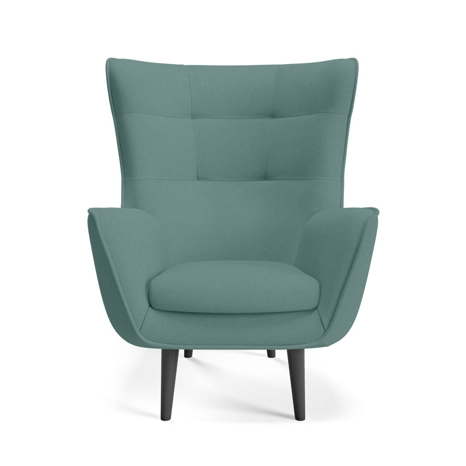 Fotel Franco pikowany uszak Castel 75 butelkowa zieleń #5