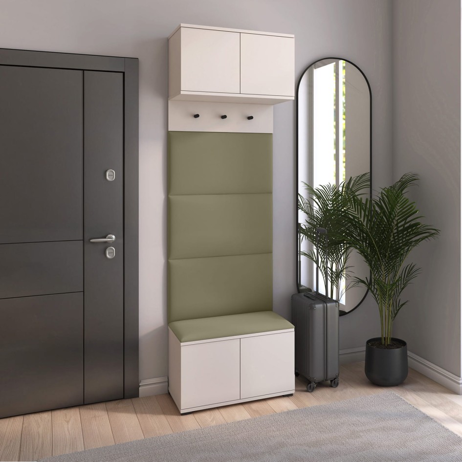 Garderoba Napoli wersja 5 z panelami Trinity 27 cashmere #1