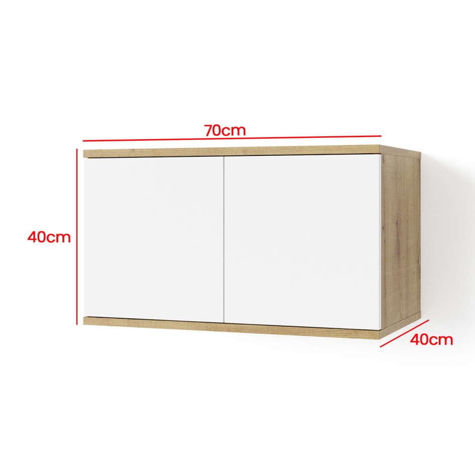 Garderoba do przedpokoju Aura wersja 4 Trinity 06 dąb Artisan/biały #8