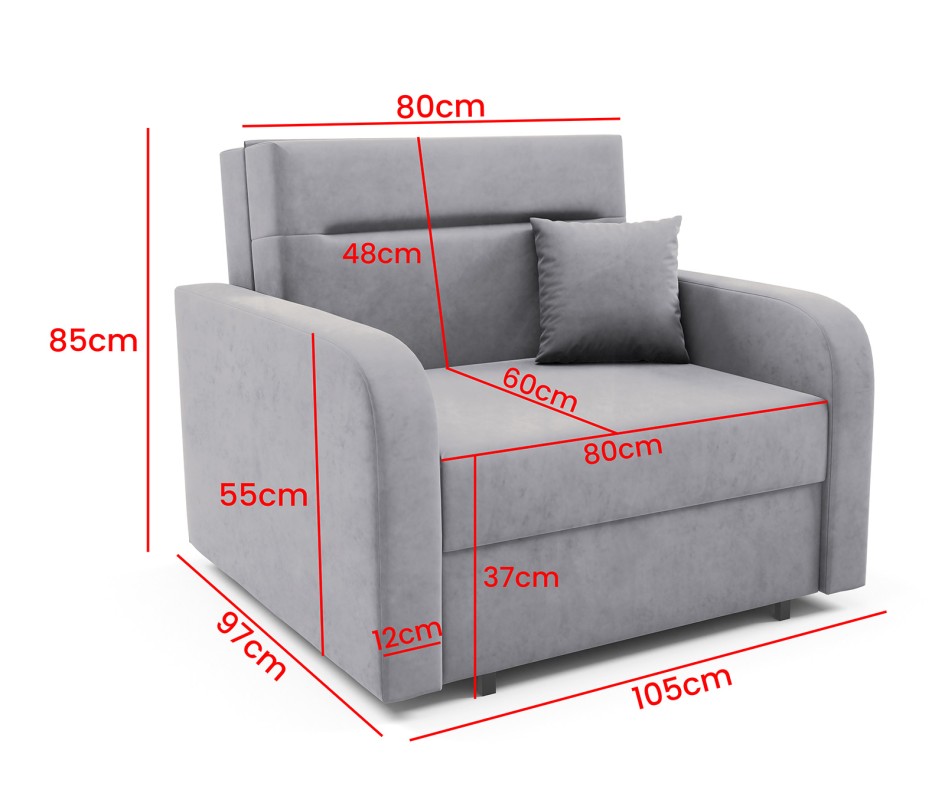 Funkcjonalna sofa Orvi I amerykanka z pojemnikiem dla nastolatka Kronos 14 #5