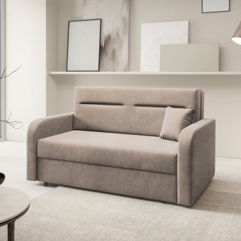 Rozkładany fotel sofa Amerykanka Orvi II Paros 02 beżowy