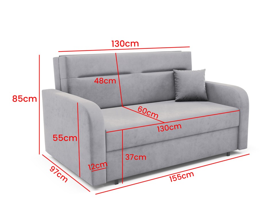 Sofa Orvi III nowoczesna amerykanka z pojemnikiem Kronos 09 #5