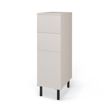 Komoda frezowana Ritmo 30cm z szufladami na wysokich nóżkach