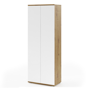 Szafa Aura 70cm bez lustra dąb artisan biały