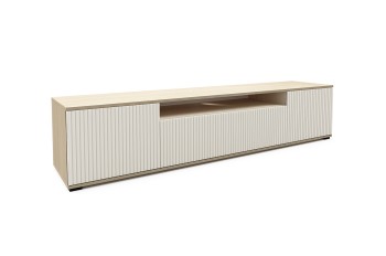 Szafka RTV Capri Premium 200 led lamele Kaszmir/Dąb Vicenza 