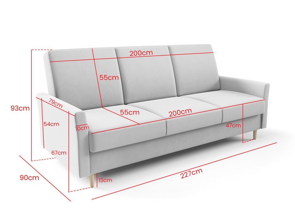 Wygodna wersalka Gema rozkładana nowoczesna sofa Kronos 46 #4