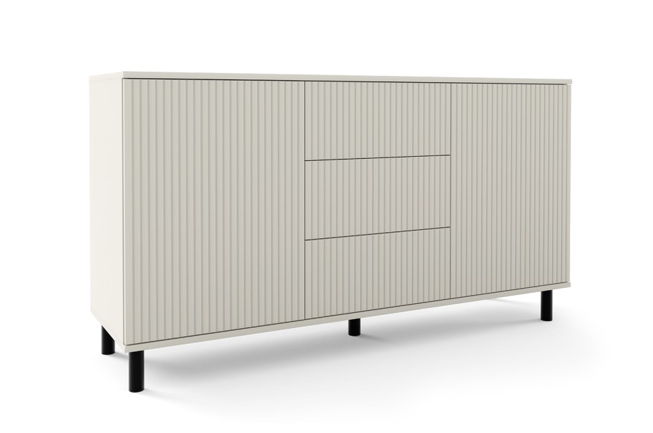 Komoda 2D3SZ Capri Premium szuflady wysokie nogi frezowana Kaszmir #2