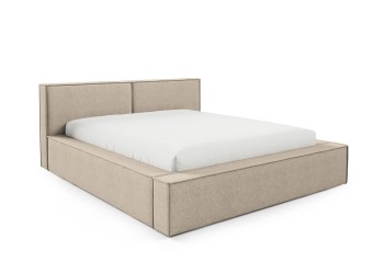 Łóżko tapicerowane Vango 140x200 pleciony materiał obiciowy Sorella 05