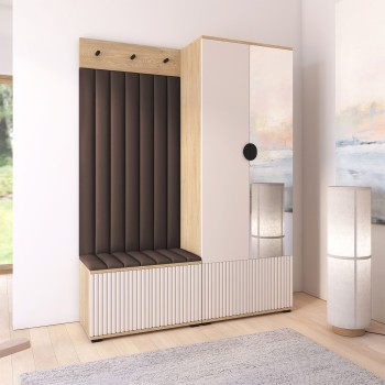 Garderoba Zora wersja 1 z szafką na buty Trinity 08 Dąb Cremona Cashmere