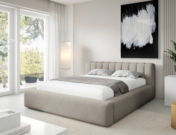 Łóżko tapicerowane Rafael 160x200 styl glamour chmurka Velutto 15