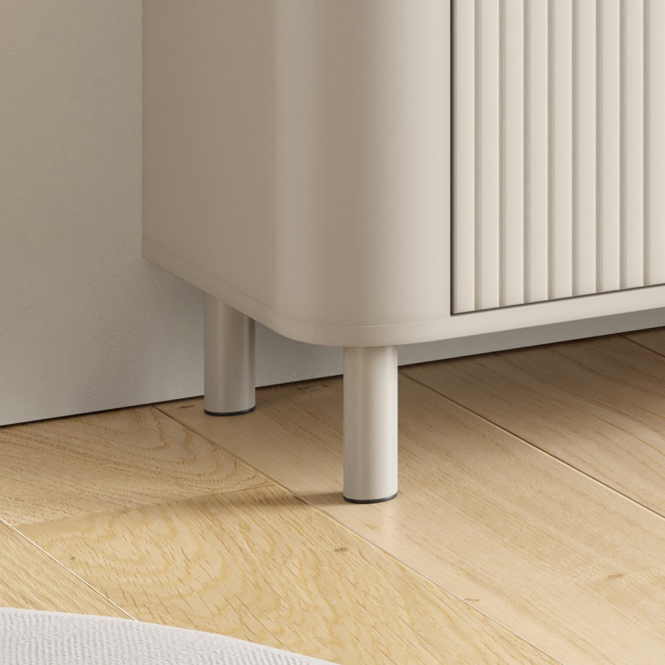 Komoda RTV Orvik 200cm frez zaokrąglone boki nogi Cashmere  #5