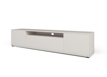 Szafka Masimo RTV 200 cm komoda do salonu w stylu japandi Cashmere na niskich nóżkach