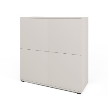 Pojemna komoda Masimo 100 cm 4D loft nóżki niskie z tworzywa sztucznego Cashmere