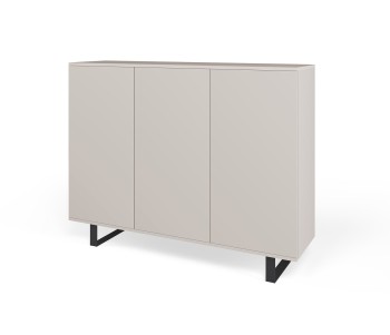 Komoda Masimo 150 cm 3 drzwiowa metalowe nóżki Kaszmir