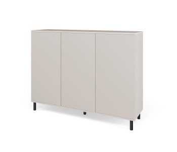 Komoda Masimo 150 cm 3D metalowe nogi słupki Cashmere