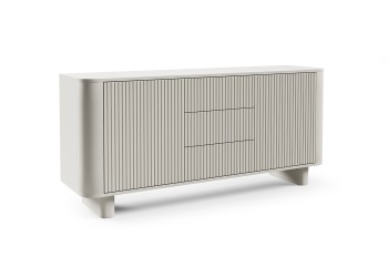 Komoda Misterio Premium 2D3S 150 cm frezowana Cashmere zaoblone boki