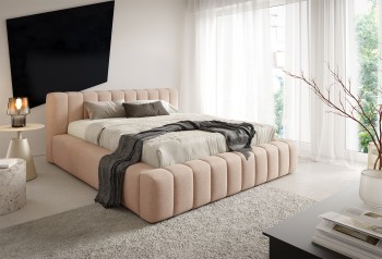 Łóżko tapicerowane wygodne 180x200 Verme styl chmurki Wind 23