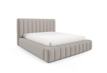 Łóżko tapicerowane Verme 120x200 przestronne designerskie Wind 84