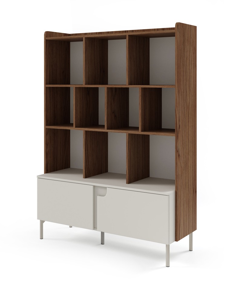 Komoda Regał Positano PO5 z półkami orzech alba kaszmir #1
