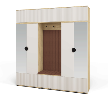 Garderoba z panelami Zora wersja 3 Dąb Cremona Cashmere Trinity 07