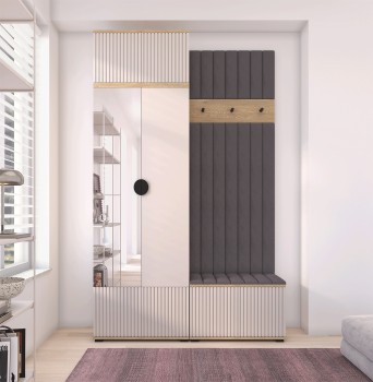 Frezowana garderoba Zora Trinity 15 Dąb Cremona Cashmere wersja 4
