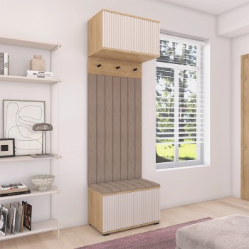 Garderoba Zora wersja 5 do przedpokoju Trinity 05 Dąb Cremona Cashmere