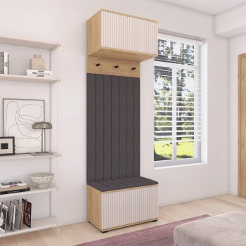 Graderoba frezowana Zora wersja 5 Dąb Cremona Cashmere Trinity 15