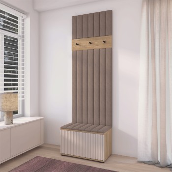 Garderoba ryflowana  Zora wersja 6 Dąb Cremona Cashmere Trinity 05