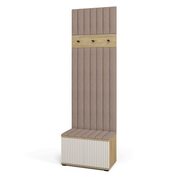 Garderoba ryflowana  Zora wersja 6 Dąb Cremona Cashmere Trinity 05