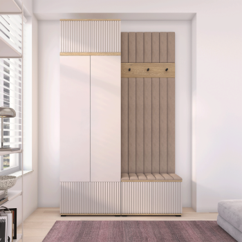 Garderoba z panelami Zora wersja 4 Trinity 05 Dąb Cremona Cashmere