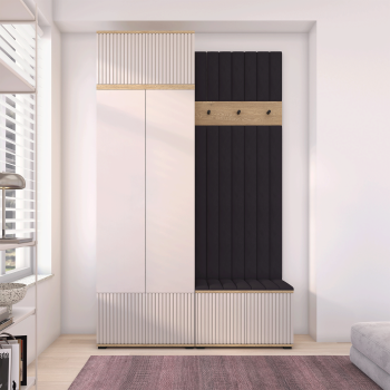 Zestaw mebli garderoba Zora Dąb Cremona Cashmere wersja 4 Trinity 16