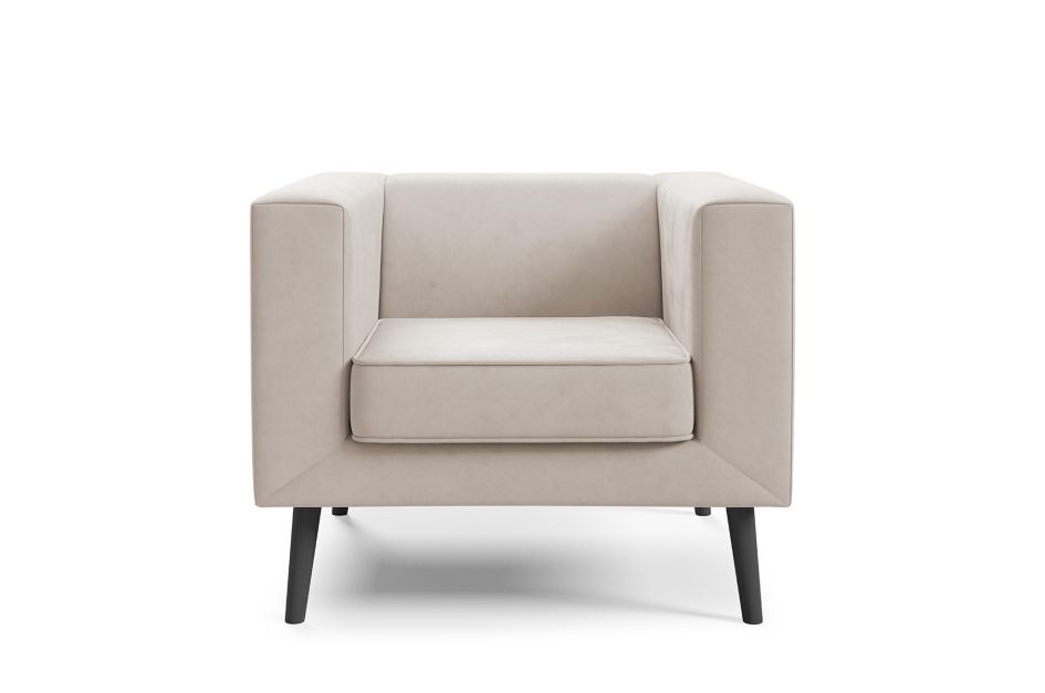 Sofa Kimi 1 gładka minimalistyczna sofa z głębokim siedziskiem Velutto 01 #3