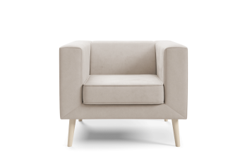 Sofa Kimi 1 gładka minimalistyczna sofa z głębokim siedziskiem Velutto 01