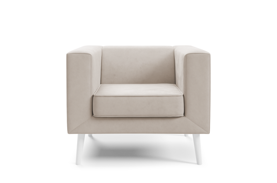 Sofa Kimi 1 gładka minimalistyczna sofa z głębokim siedziskiem Velutto 01 #4