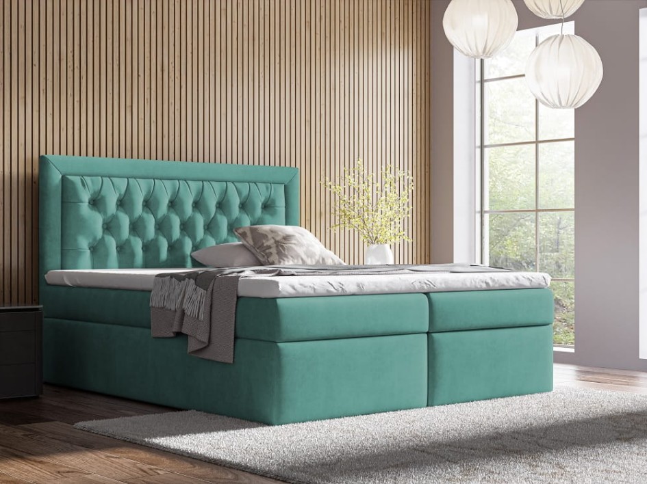 PROMOCJA Łóżko kontynentalne Zoya 140x200 Kronos 26  #1