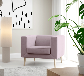 Sofa Kimi 1 designerska do salonu w tkaninie Velutto 14