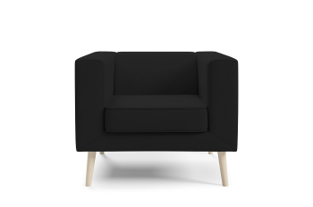 Sofa Kimi 1 o geometrycznej bryle w tkaninie Velutto 20