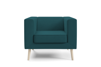 Sofa Kimi 1 kompaktowa z głębokim siedziskiem Velutto 36